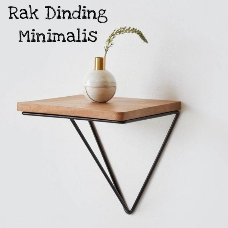 Jual Rak Dinding Minimalis Rak Tempel Dinding Hiasan Dinding Rak Besi Gantung Shopee Indonesia 6345