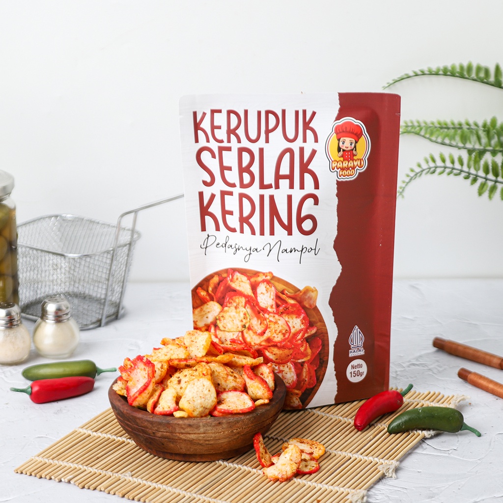 Jual Parayu Food Kerupuk Seblak Kering Sebring Pedas Shopee Indonesia