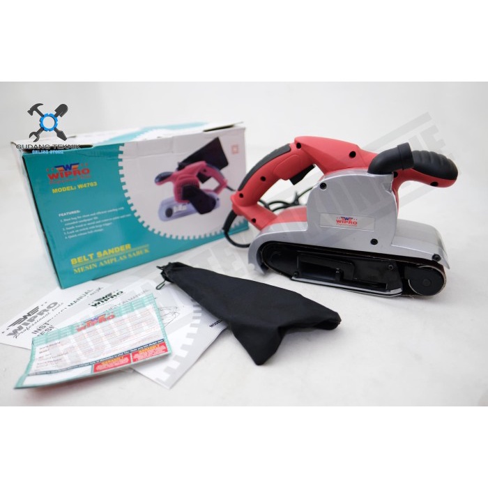 Jual Mesin Amplas Belt Sander Listrik W4763 WIPRO / Electric Belt ...