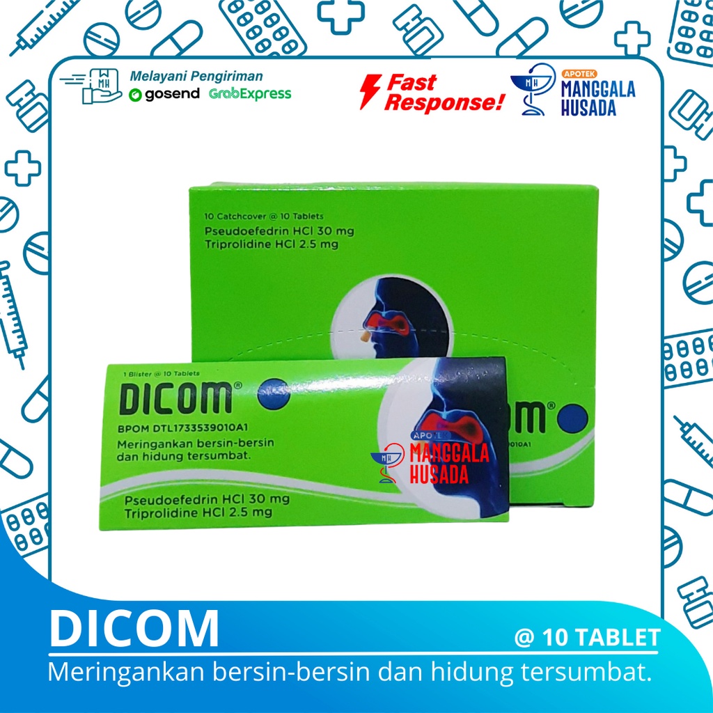 Jual DICOM OBAT FLU @ 10 TABLET | Shopee Indonesia
