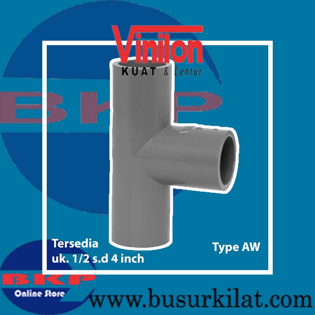 Jual Tee Inch Pvc Vinilon Aw Tee Pvc Vinilon Aw Sambungan Pipa