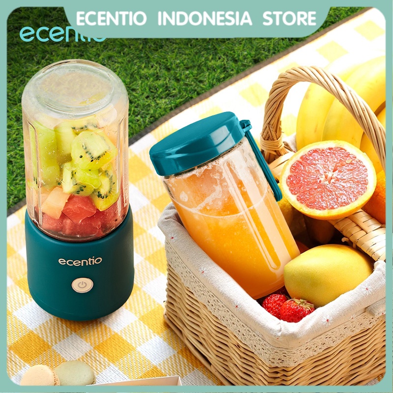 Jual ecentio blender juicer portable 2 botol 8 mata pisau blender kaca
