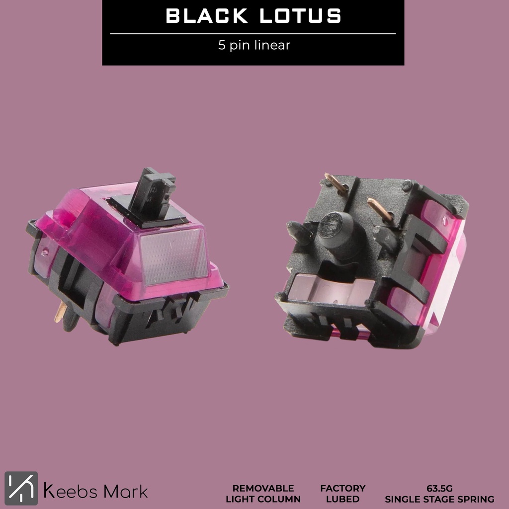 Jual Durock JWK Black Lotus Switch Linear 63.5g Keyboard Shopee Indonesia