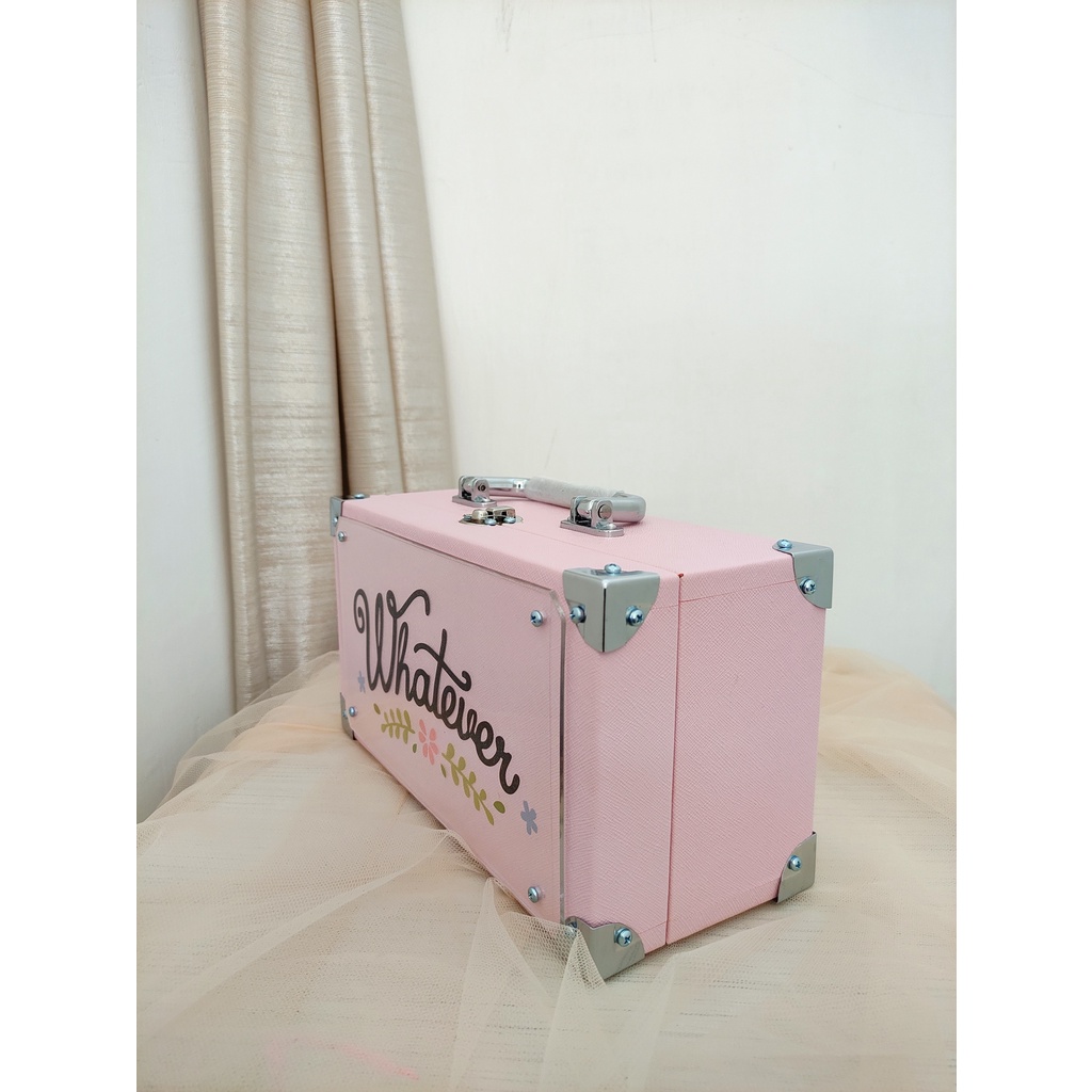 Jual beautycase small KCB Kerang baby pink/ koper makeup/ beautycase ...