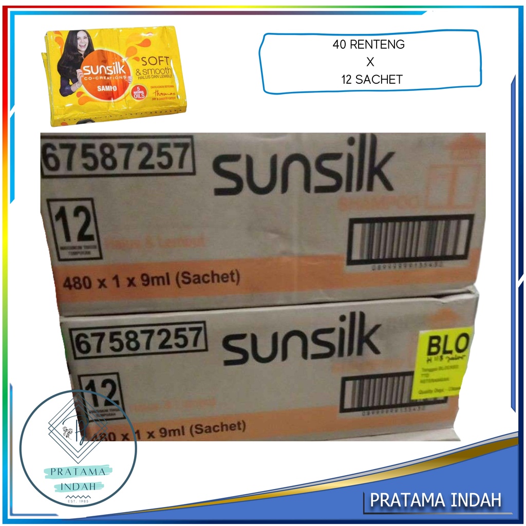 Jual SHAMPOO SUNSILK KUNING SOFT & SMOOTH 12 SACHET @9ML (GROSIR ...