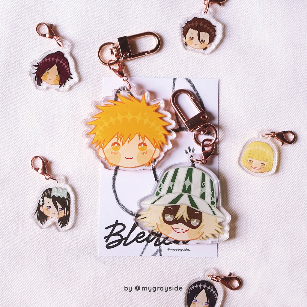 Jual BLEACH Acrylic Keychain and Mini Charm [by @mygrayside] | Shopee ...