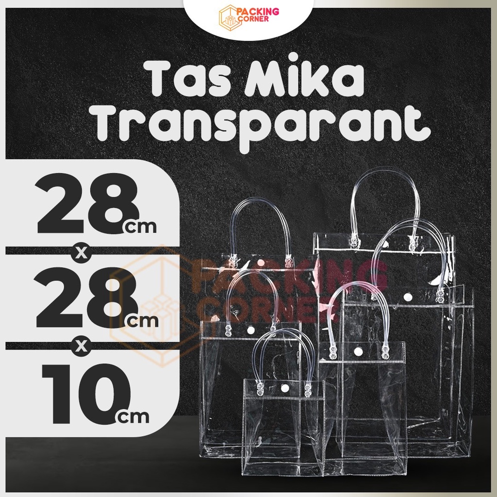 Deli Tote Bag Transparan / Tas Mika Aesthetic 37 cm BA166