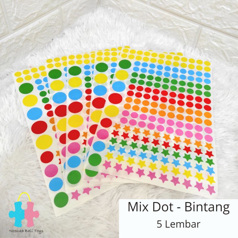 Jual Sticker Dot Aktivitas Menempel Sticker Anak | Shopee Indonesia
