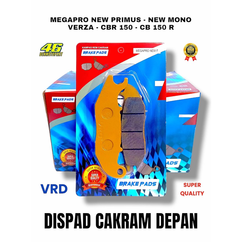 Jual DISPAD DISPAD KAMPAS REM CAKRAM DEPAN HONDA [ VRD ] - MEGAPRO NEW ...