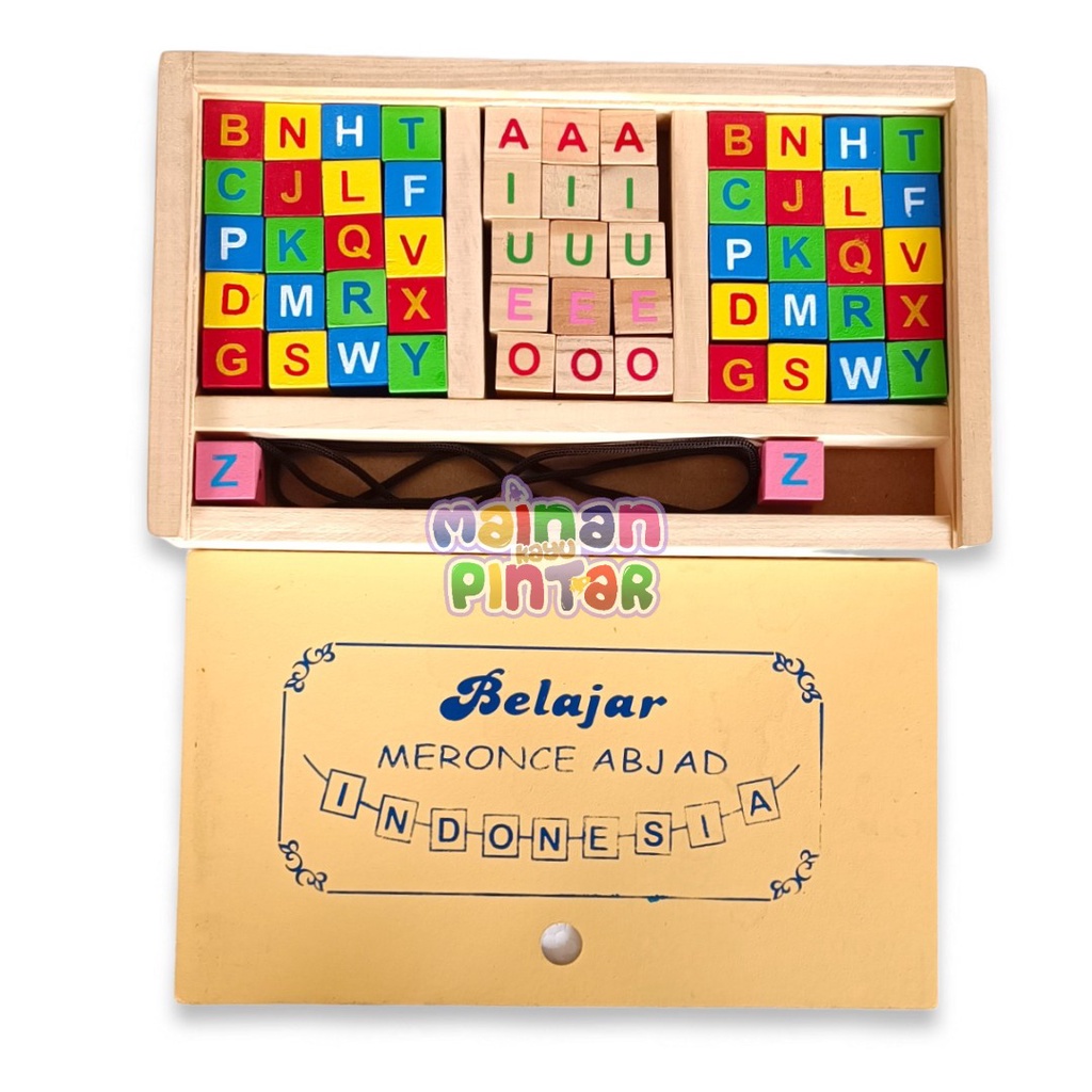 Jual Meronce Abjad Dengan Tutup Mainan Edukasi Anak | Shopee Indonesia