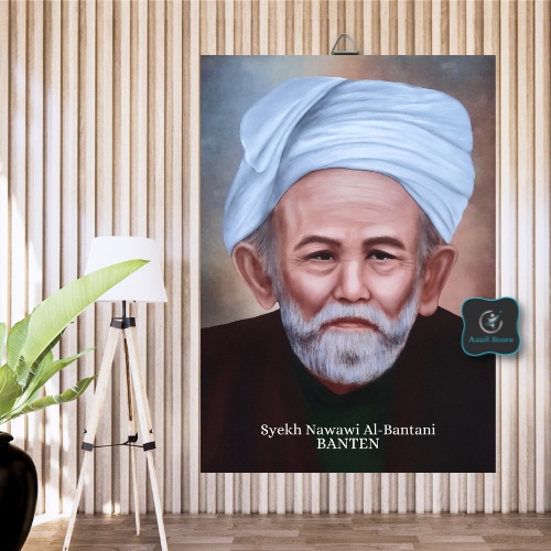 Jual Poster Kayu Syeh Nawawi Al Bantani Poster Habib Ulama Poster