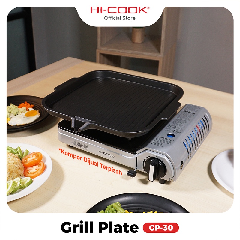 Jual Hi-Cook BBQ Grill Plate Premium / Pan Die Cast GP-30 | Alat ...