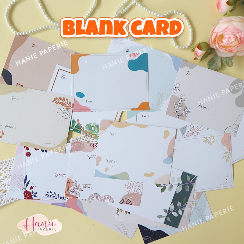 Jual KARTU UCAPAN/BLANK CARD/GREETING CARD/KARTU UCAPAN KOSONG (isi 10