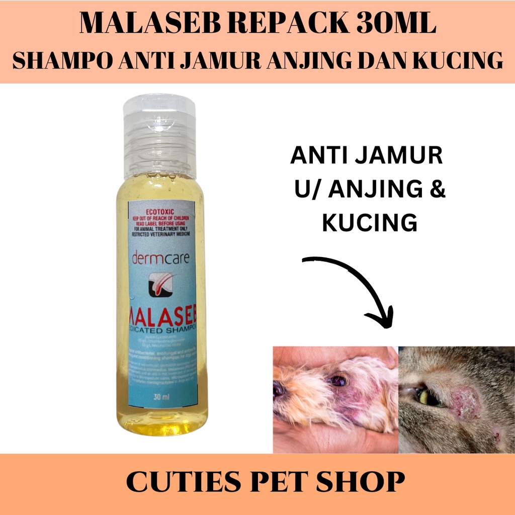 Jual SHAMPO ANTI JAMUR BAKTERI MALASEB 30ML UNTUK ANJING KUCING / ANTI
