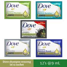 Jual UNIILIVER SAMPO DOVE RENCENG SACHET ISI 12 SASET PERAWATAN RAMBUT ...