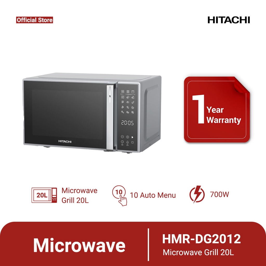 Jual HITACHI Microwave Digital 20L HMRDG2012 Shopee Indonesia