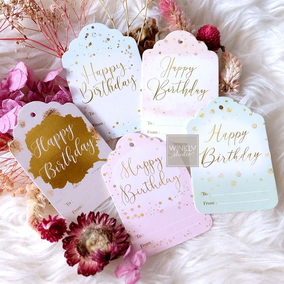 Jual Sale Hang Tag Birthday Hbd Hangtag Happy Birthday Mini Kartu Ulang ...