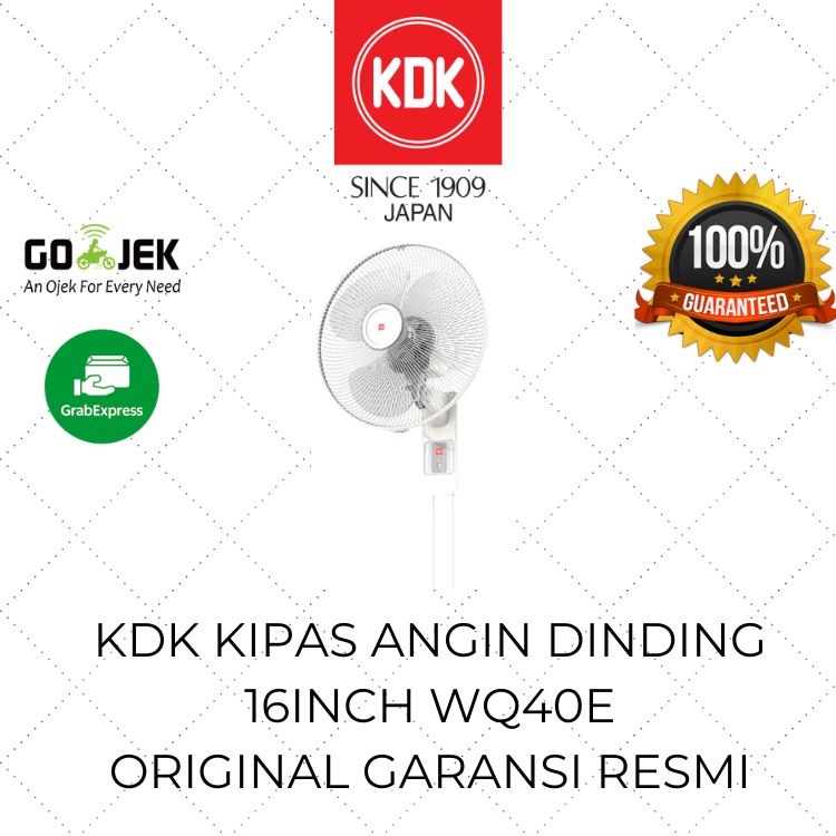 Jual KDK Kipas Angin Dinding 2 Tali WQ40E 16inch / Kipas Angin Tempel