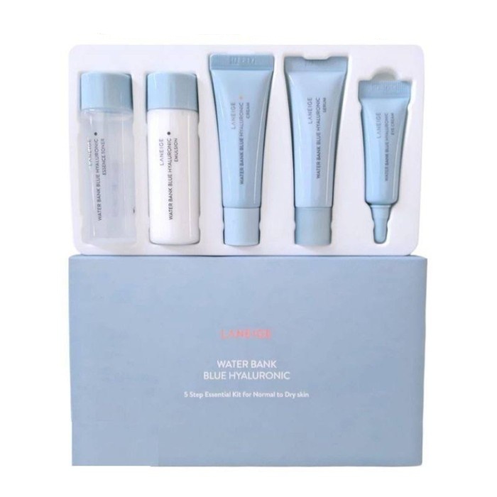 Jual Laneige Water Bank Blue Hyaluronic Essential Kit Trial Size ...