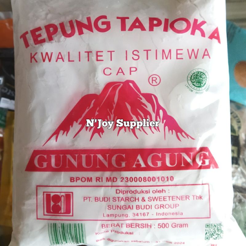 Jual Tepung Tapioka Sagu / Tapioca Flour Cap Gunung Agung 500 Gr ...