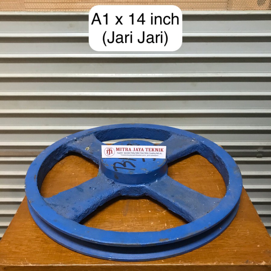 Jual PULI BESI JARI A1 x 14 inch PULLY PULLEY POLLY POLI 1 JALUR ...
