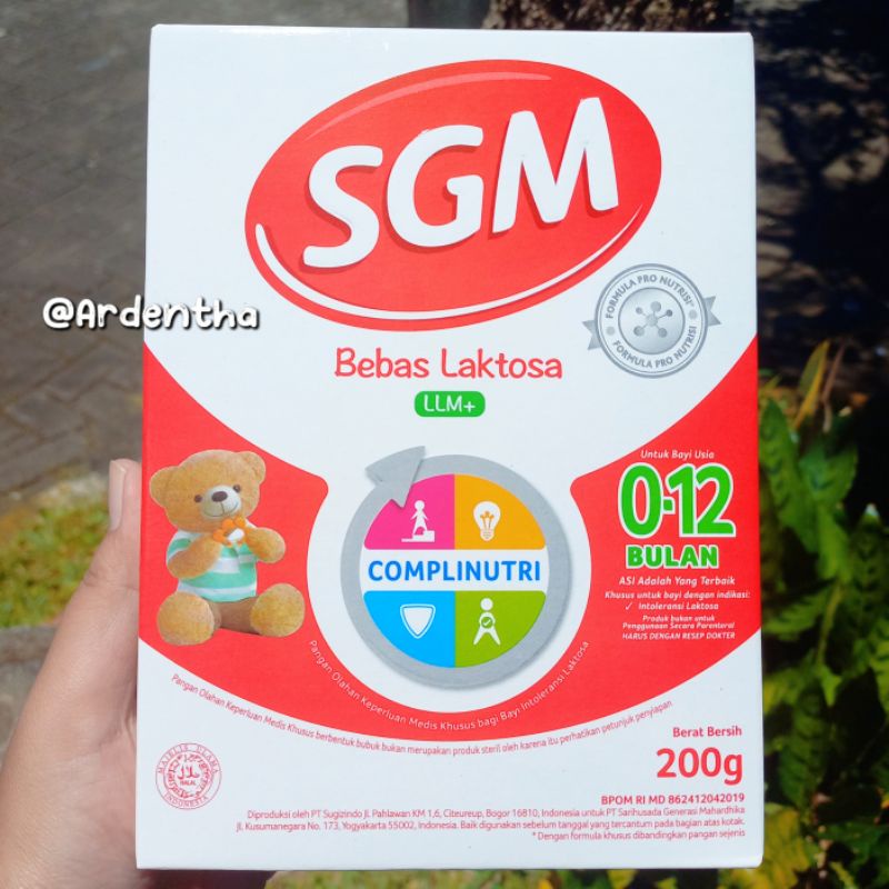 Jual ️ARDENTHA ️ SGM BEBAS LAKTOSA LLM  200g / SUSU ALERGI LAKTOSA