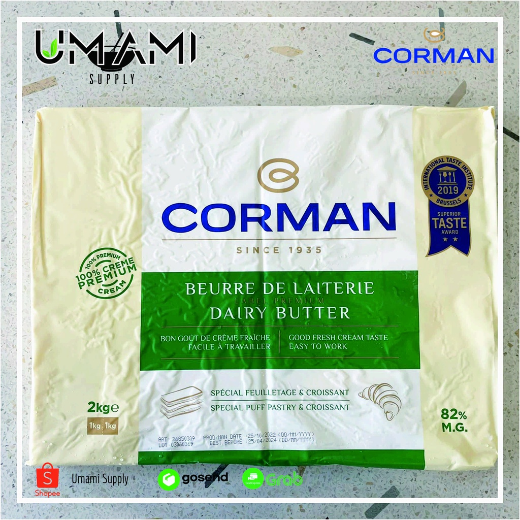 Jual Corman Dairy Butter Sheet REPACK 250gr Shopee Indonesia