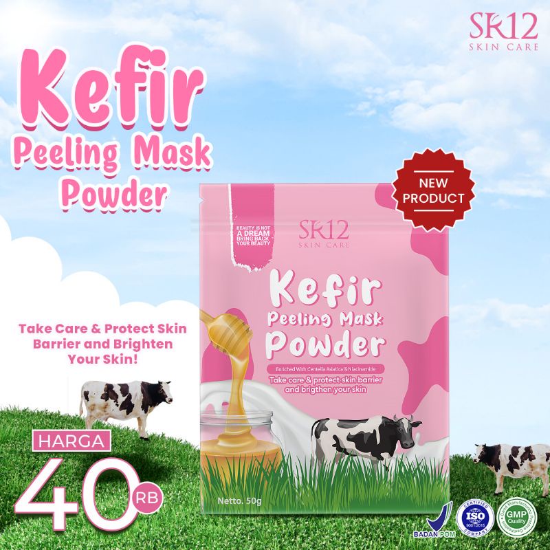 Jual SR12 Kefir Peeling Mask Powder/ Masker Terbaik Semua jenis Kulit