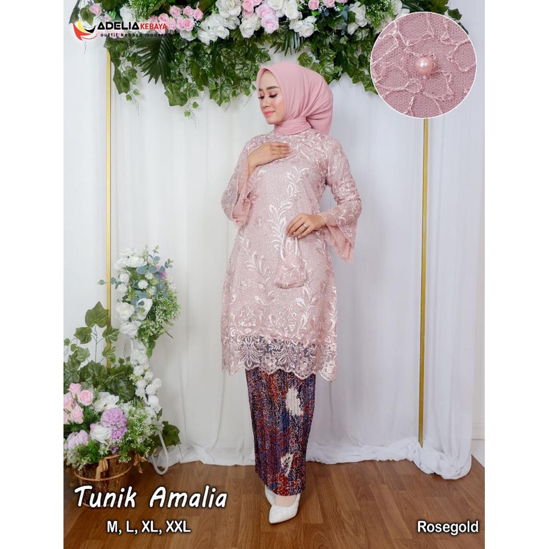 Jual Ade Setelan Kebaya Tunik Amalia Baju Tunik Fashion Model Tunik Kebaya Terlaris