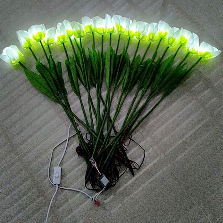 Bunga Lampu Led Daun Garden Tulip (20Pcs/Set) Lfl