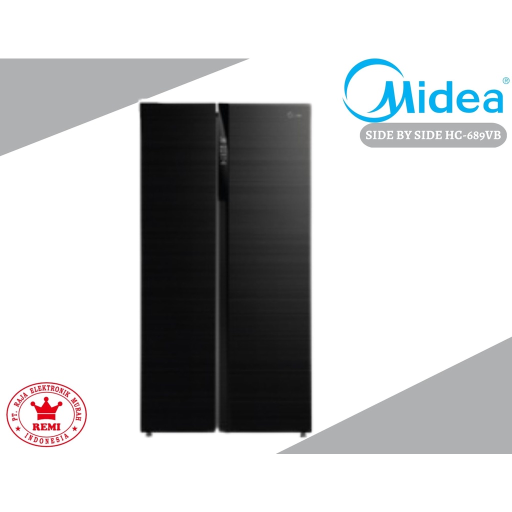 Jual KULKAS SIDE BY SIDE MIDEA HC-689VB 530 LITER 130 WATT ...