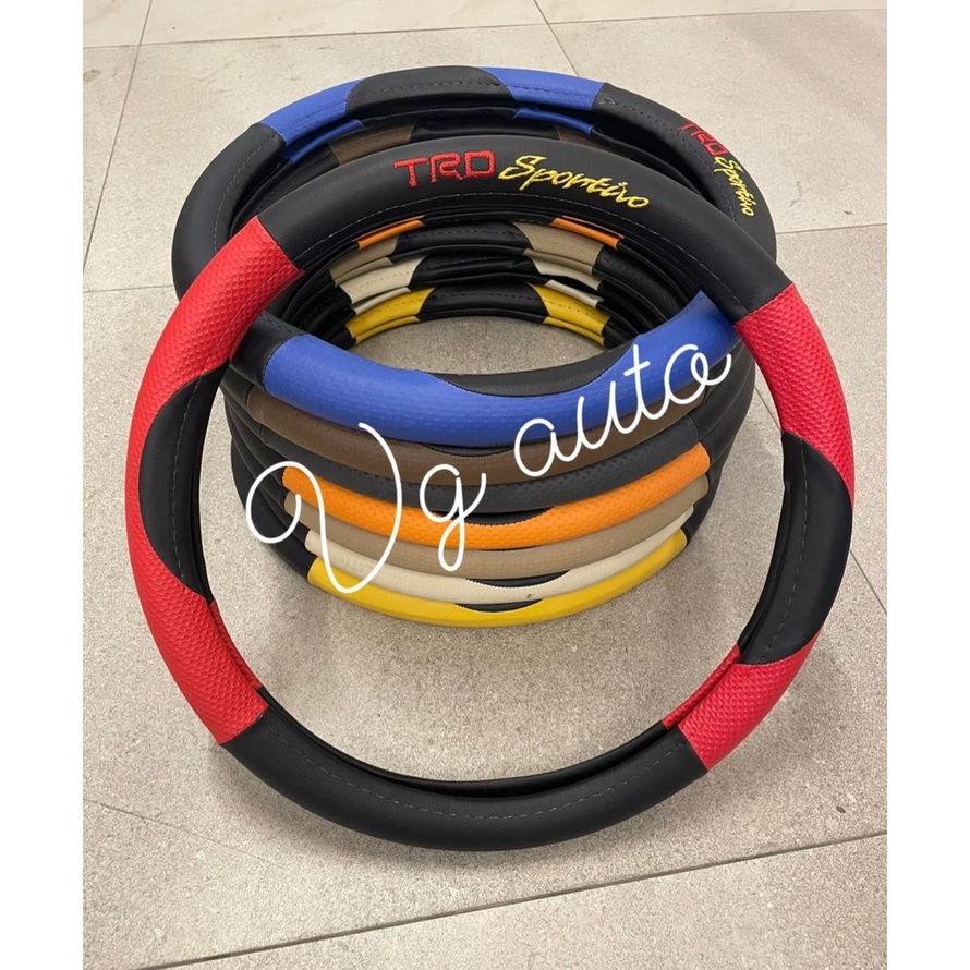 Jual Sarung Setir Mobil Tulisan TR* Sportivo Warna Merah Kuning Biru ...
