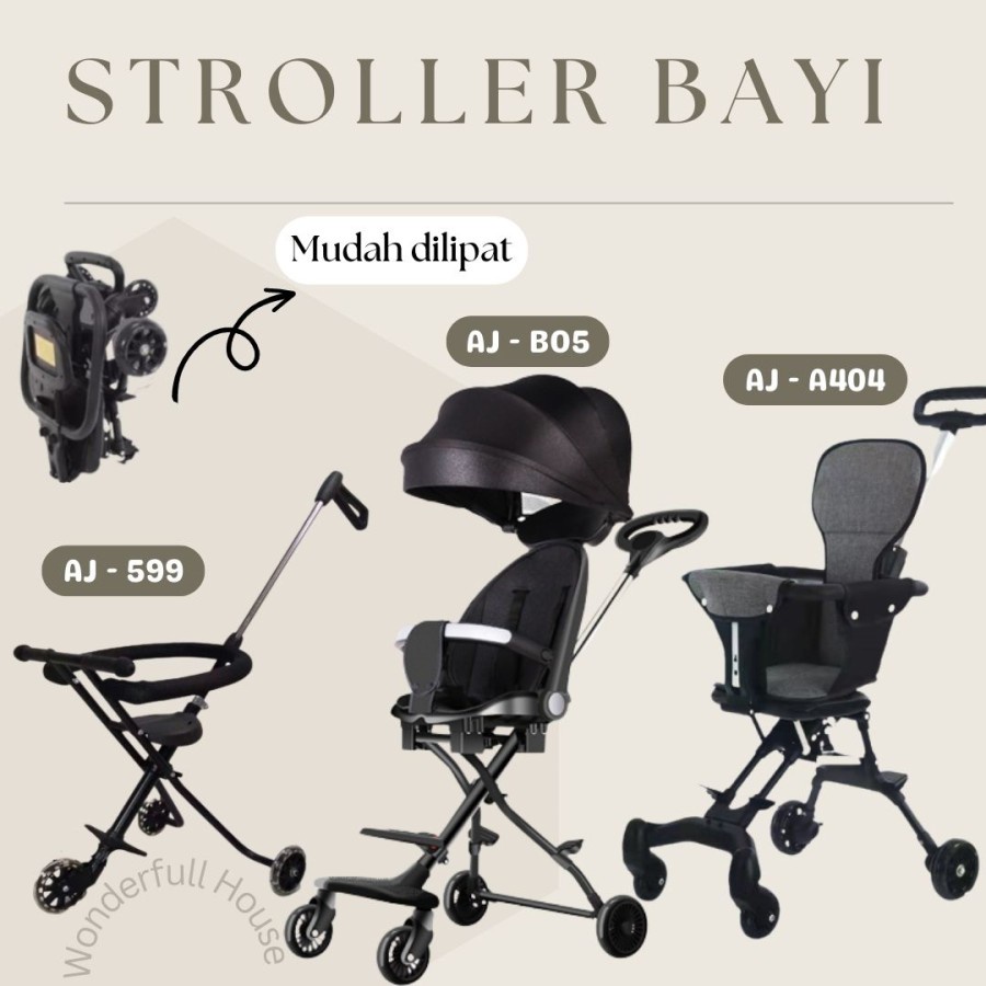 Stroller balita untuk travelling sale