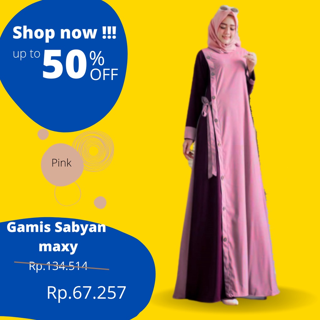 Jual Baju Gamis Sabyan Maxy Ukuran M L Xl Terbaru 2023 Cod Shopee