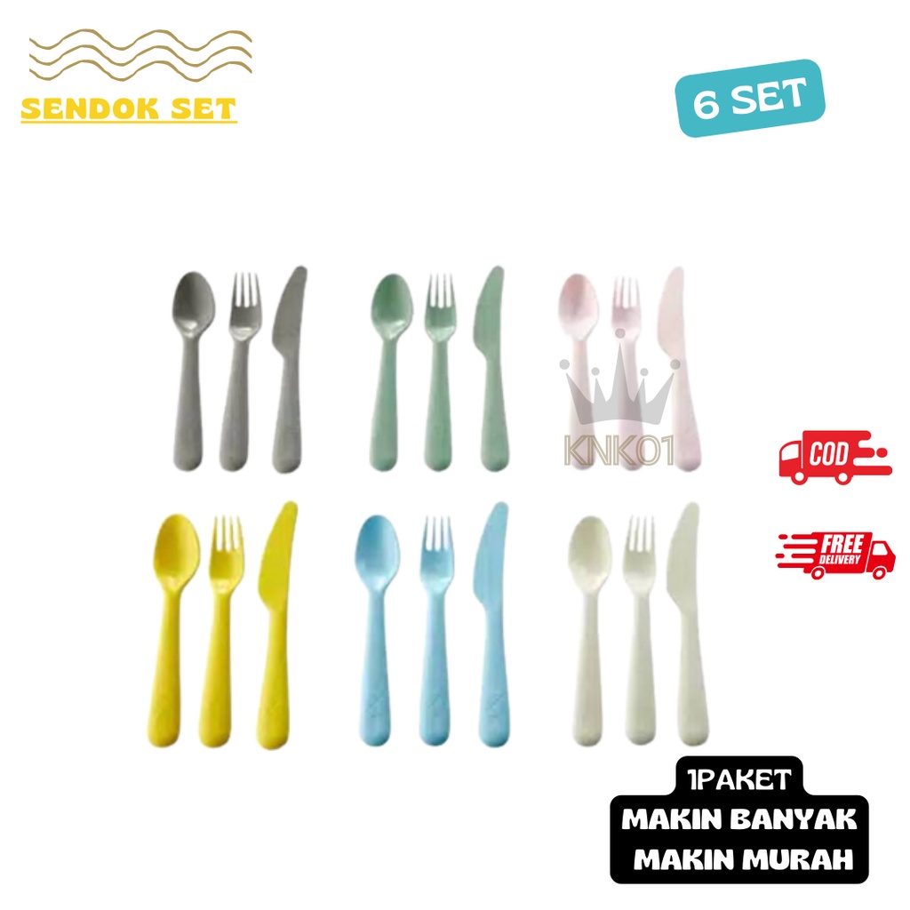 Jual Sendok Plastik 6 Set Ikea 3 Motip Per Set Shopee Indonesia 7793