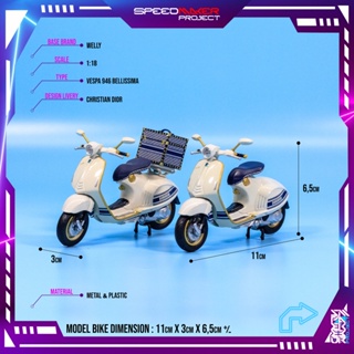 Newray Custom 2014 Vespa Piaggio 946 Bellissima x Emporio Armani Motor Bike  1:12