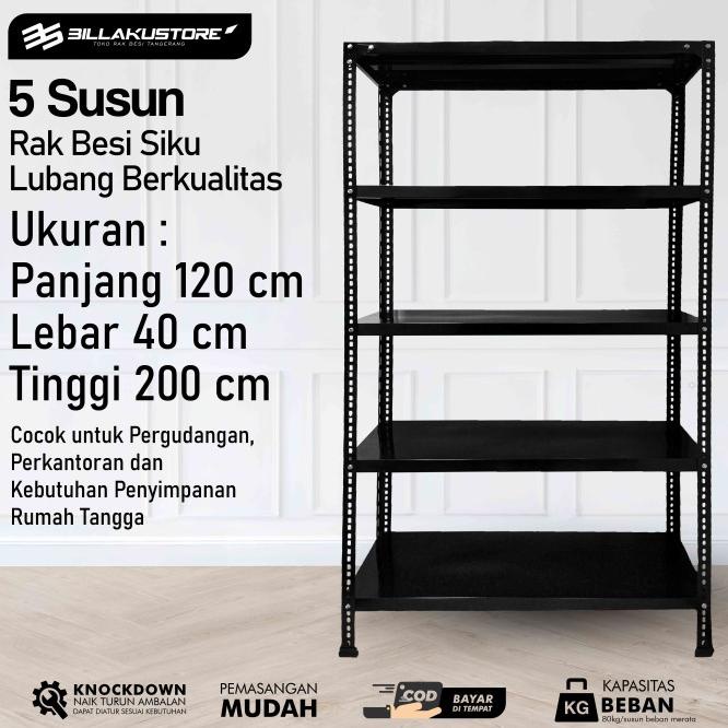 Jual Rak Siku Besi Serbaguna 120Cm X 40Cm X 200Cm | Shopee Indonesia