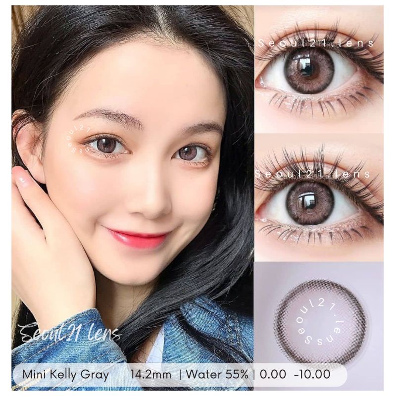 Jual SOFTLENS MINI KELLY GRAY BROWN NORMAL MINUS | Shopee Indonesia