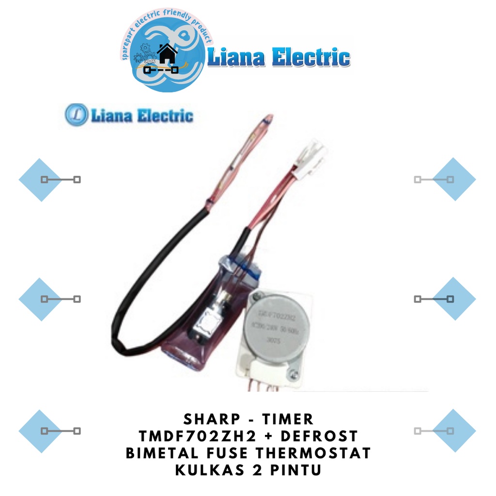 Jual Timer Defrost Bimetal SHARP TMDF702ZH2 2 Pintu / Defrost Bimetal