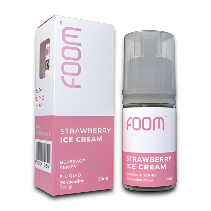 Jual Foom Strawberry Ice Cream Salt Nic Ml By Foom Lab Global Shopee Indonesia