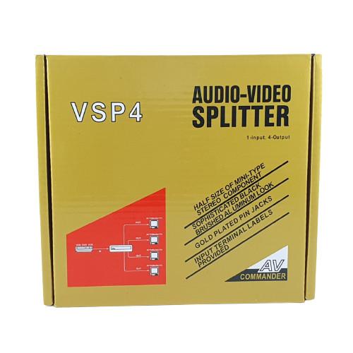 Jual AV Splitter 4 Load USAT Audio Video Spliter VSP4 4 Port | Shopee