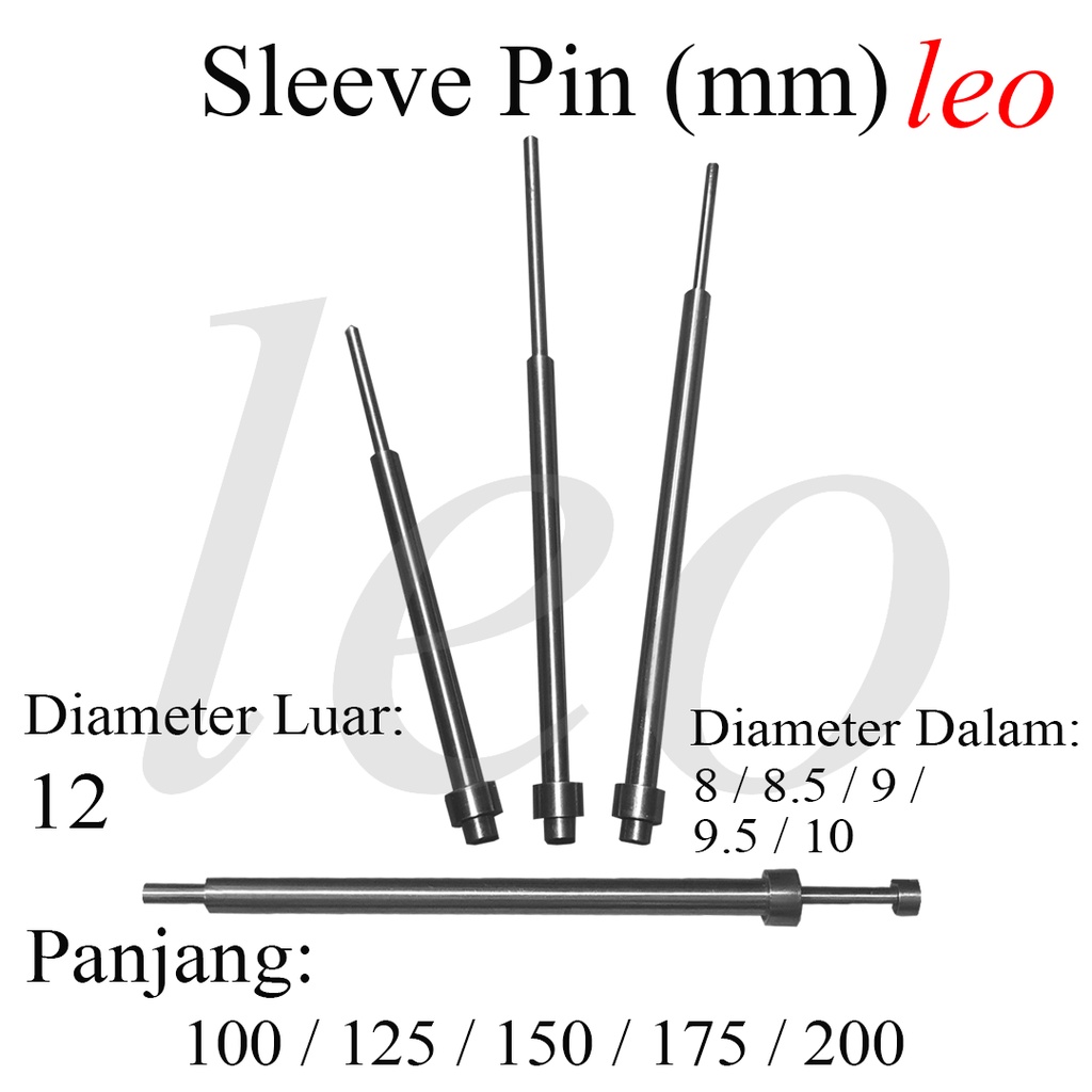 Jual Sleeve Pin 12mm 100/125/150/175/200 mm Ejector Sleeve Pin Moulding