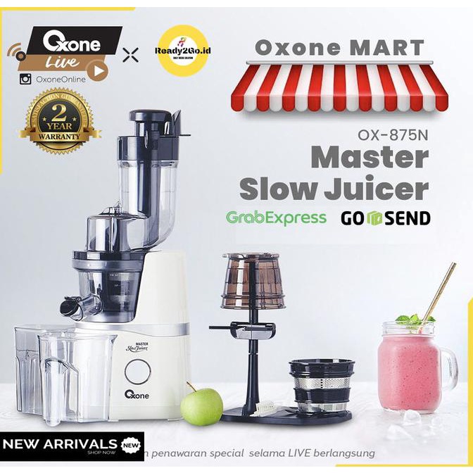 Jual OXONE Premium Master Slow Juicer OX875N Juicer tanpa ampas OX875N Shopee Indonesia