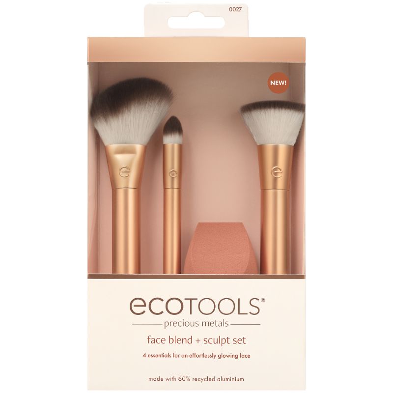 Ecotools Precious Metals Face Blend Sculpt Set kuas wajah makeup 20002700