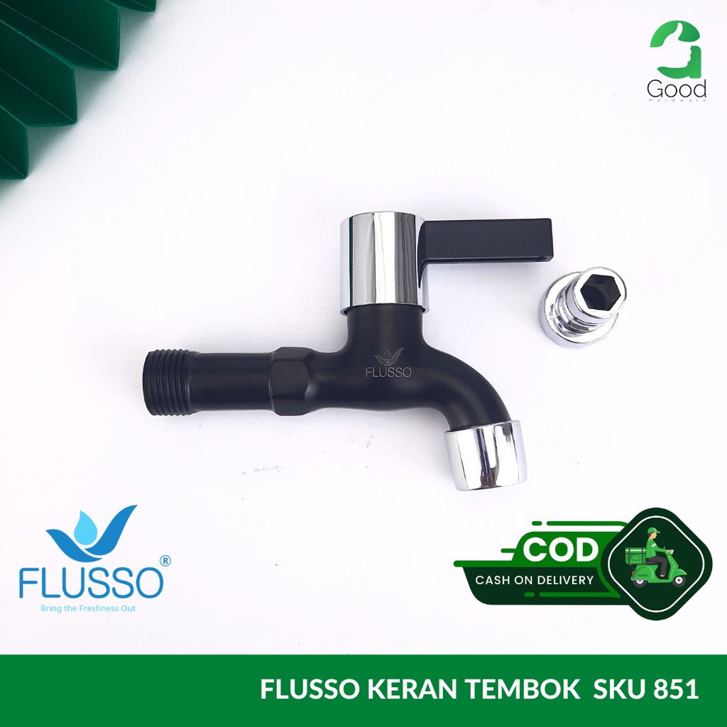 Jual Flusso Kepala Keran Kran Air Aer Tembok Taman Kamar Bak Mandi Dapur Kitchen Sink Wastafel