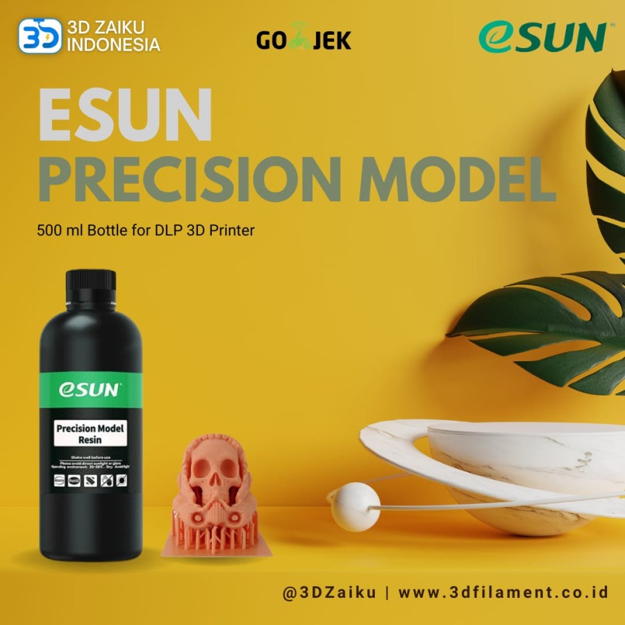 Jual eSUN High Precision Model Water Washable Resin for DLP 3D Printer ...