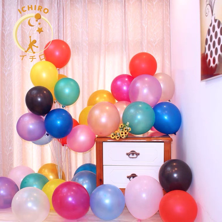 Jual Balon Latex Metalik 10 Inch Isi 100pcs / Balon Ulang Tahun Lateks ...