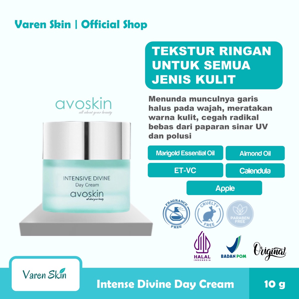 Jual AVOSKIN Intensive Divine Day Cream - Cream Pagi Siang Moisturizer ...