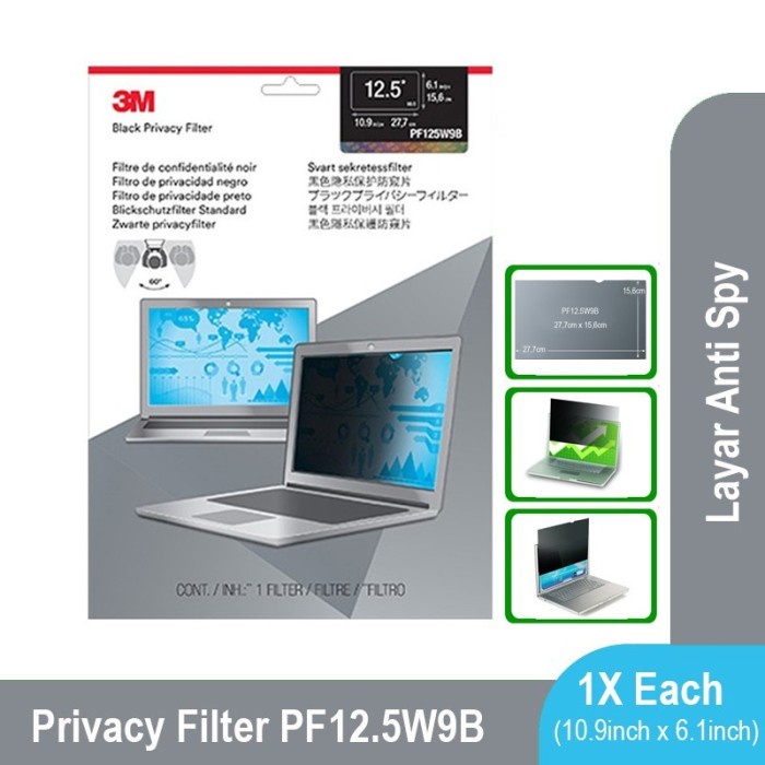 Jual Terlaris 3M Anti Spy Laptop Notebook Privacy Filter Screen 12.5 ...