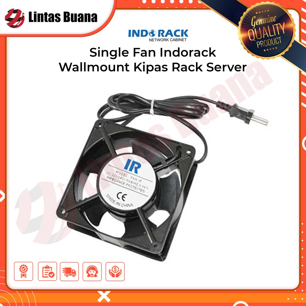 Jual Single Fan Indorack Wallmount Kipas Rack Server | Shopee Indonesia